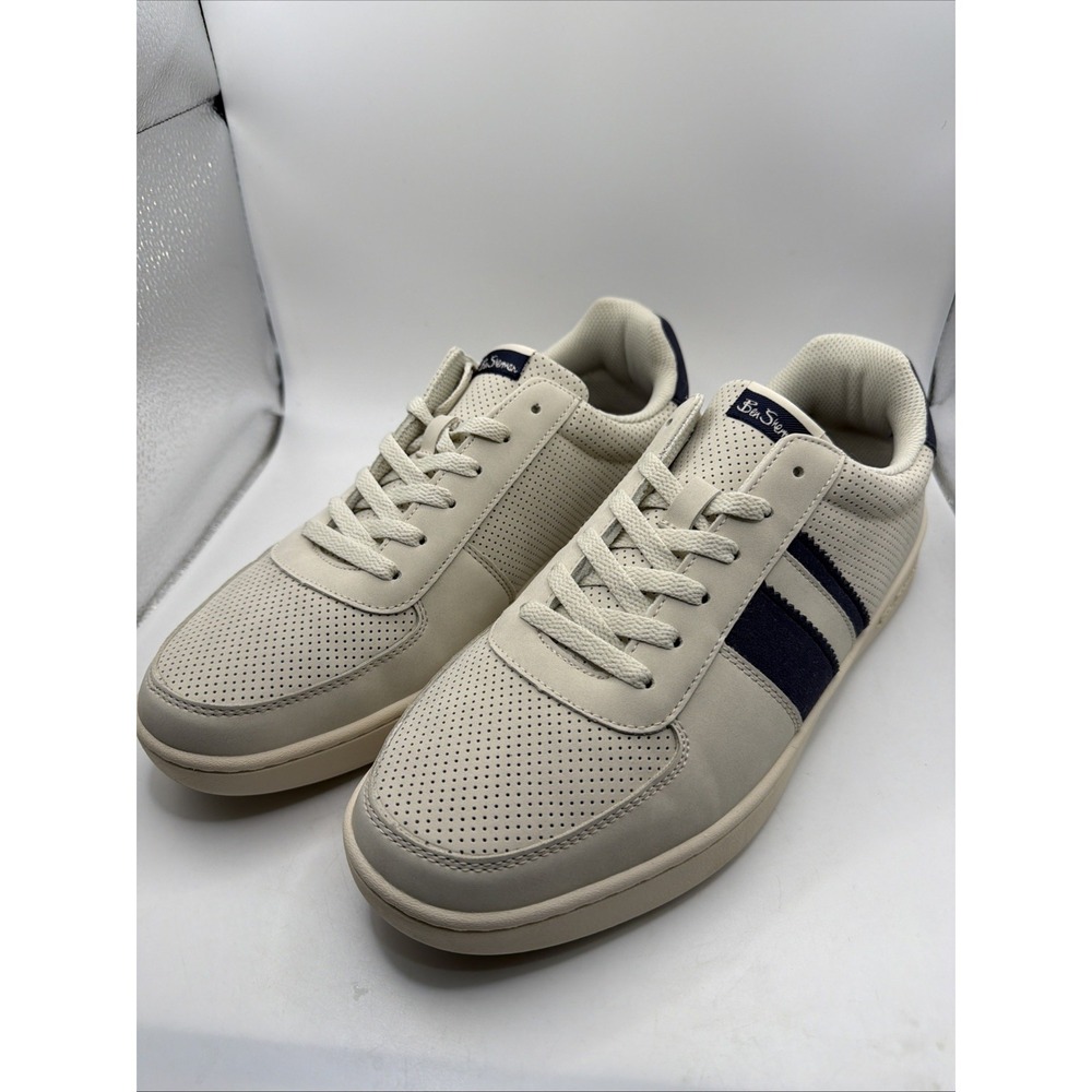 Ben Sherman Men's Webber Sneaker - Fashion Casual Shoes, Gray & Navy, Size 11